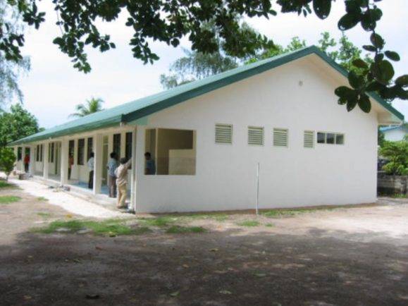 Completed building exterior