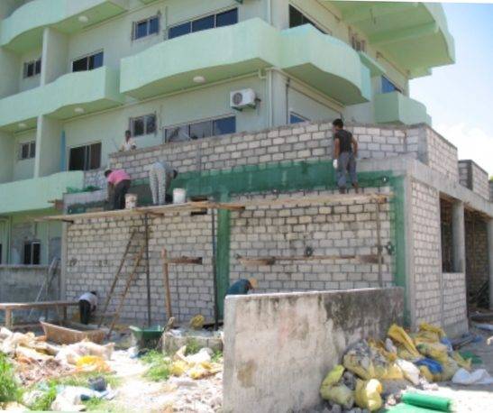 Building construction in progress