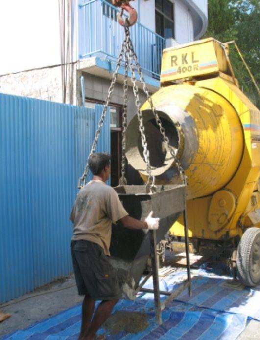 Site concrete mixing works